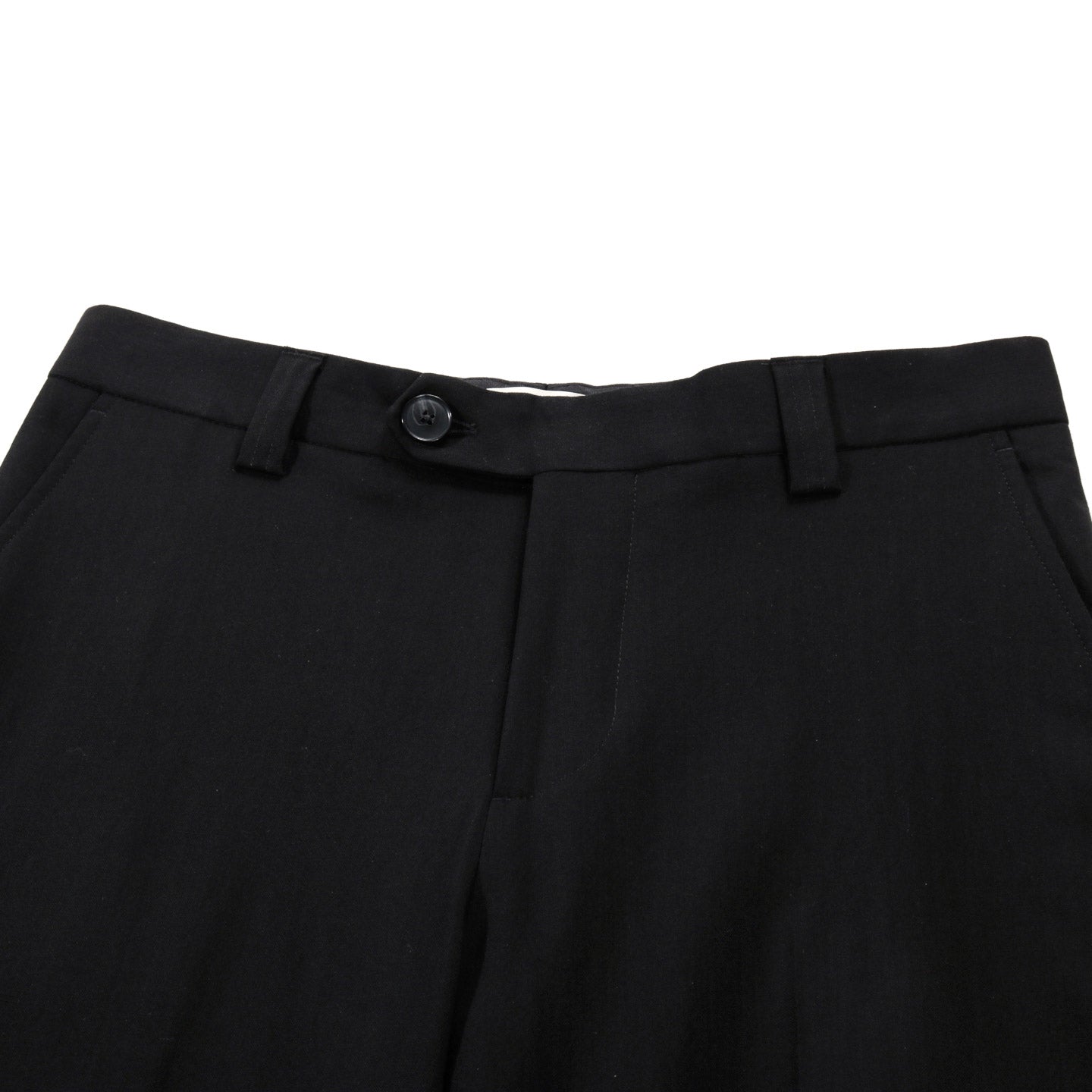 MFPEN STUDY TROUSERS BLACK TROPICAL WOOL