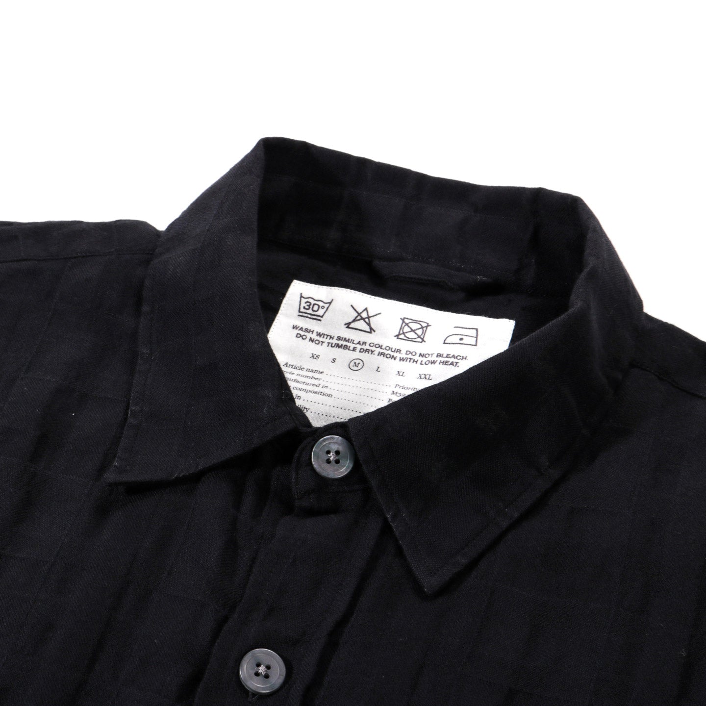 MFPEN PRIORITY SHIRT BLACK CHECK