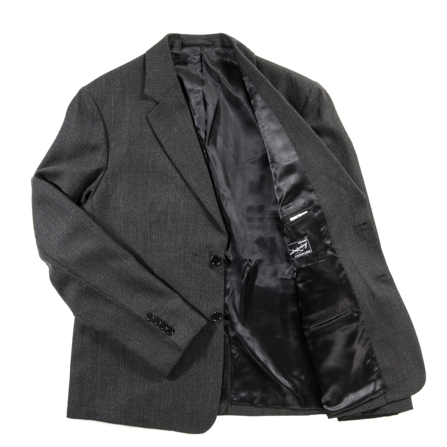 MFPEN SINGLE BREASTED BLAZER DARK GREY TWIST