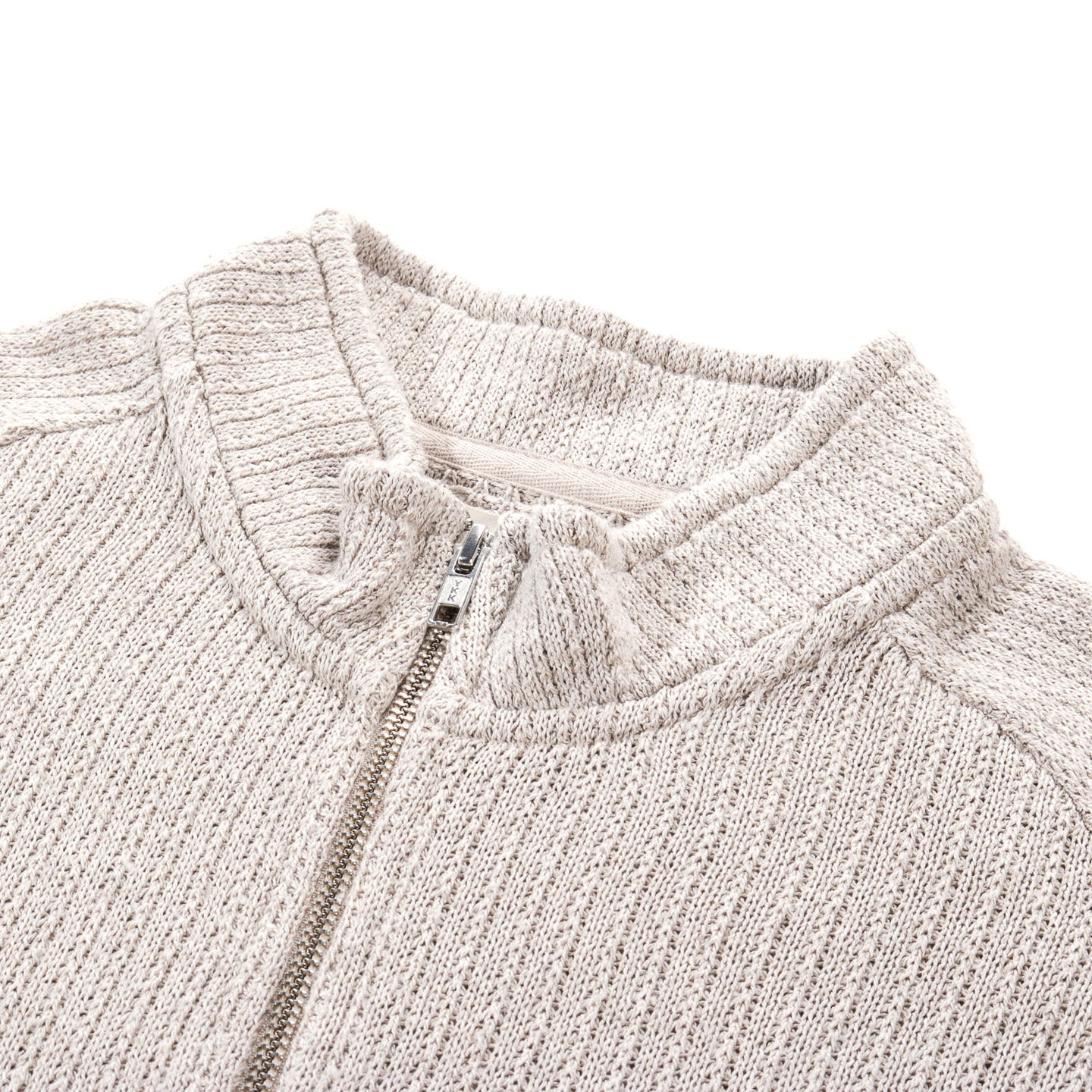 MFPEN LEISURE ZIP UP OATMEAL