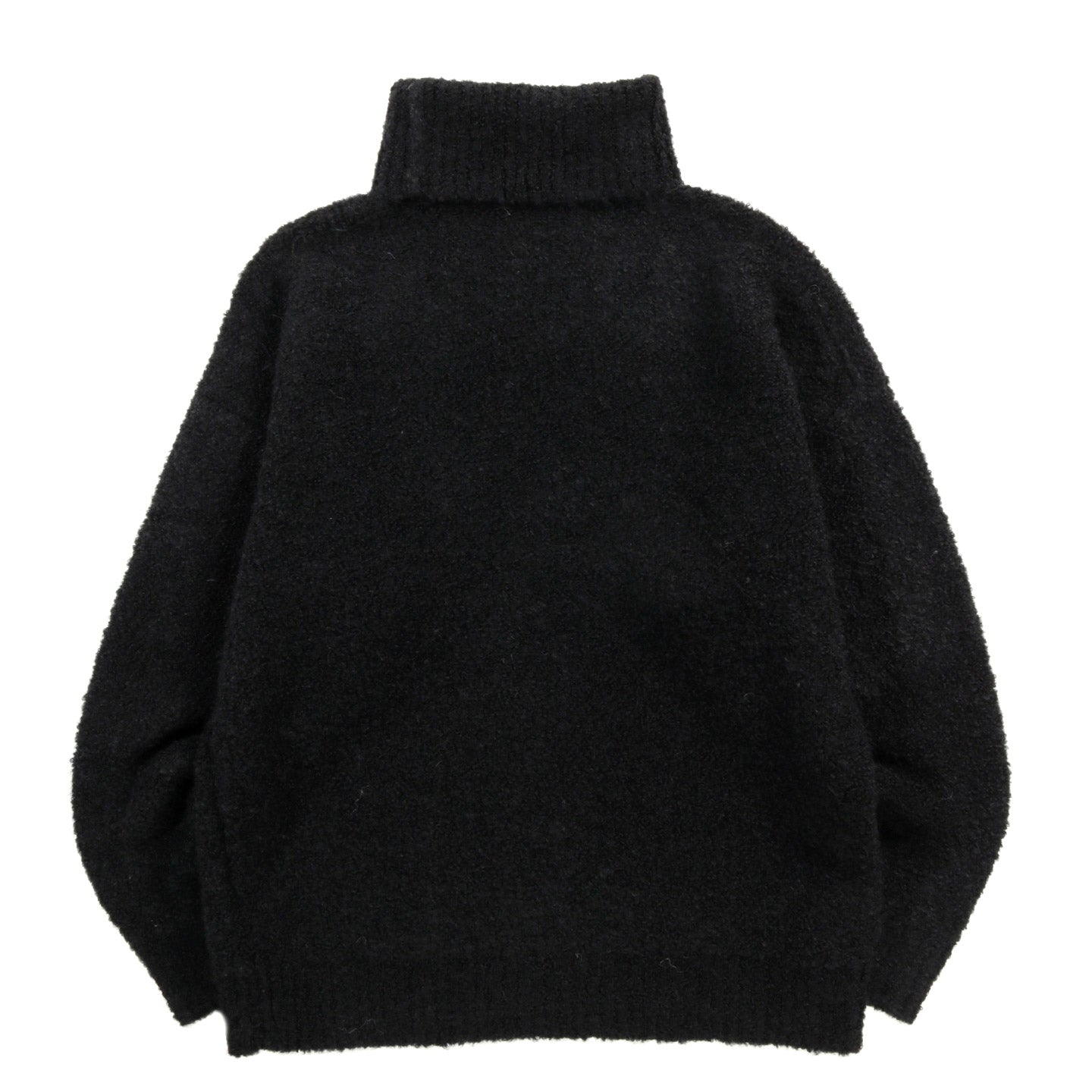 MONITALY ALPAGUAN TURTLENECK SWEATER BLACK BOUCLE