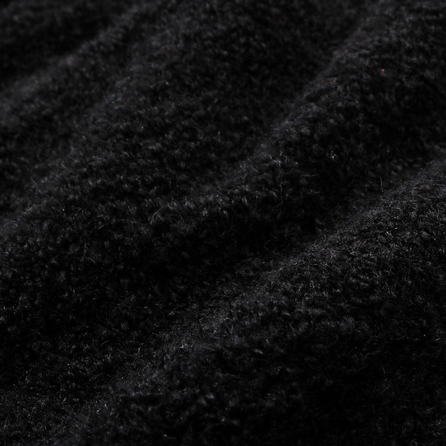 MONITALY ALPAGUAN TURTLENECK SWEATER BLACK BOUCLE