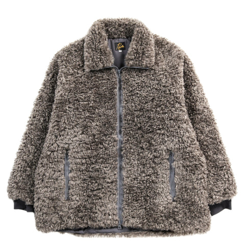 NEEDLES S.C. FAUX FUR JACKET GREY