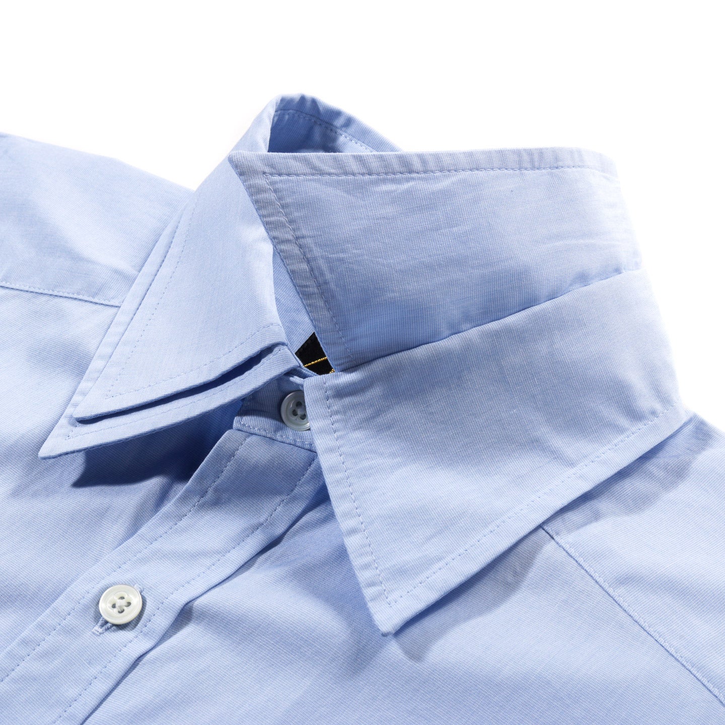 NEEDLES DOUBLE REGULAR COLLAR EDW SHIRT COTTON BROADCLOTH SAX BLUE