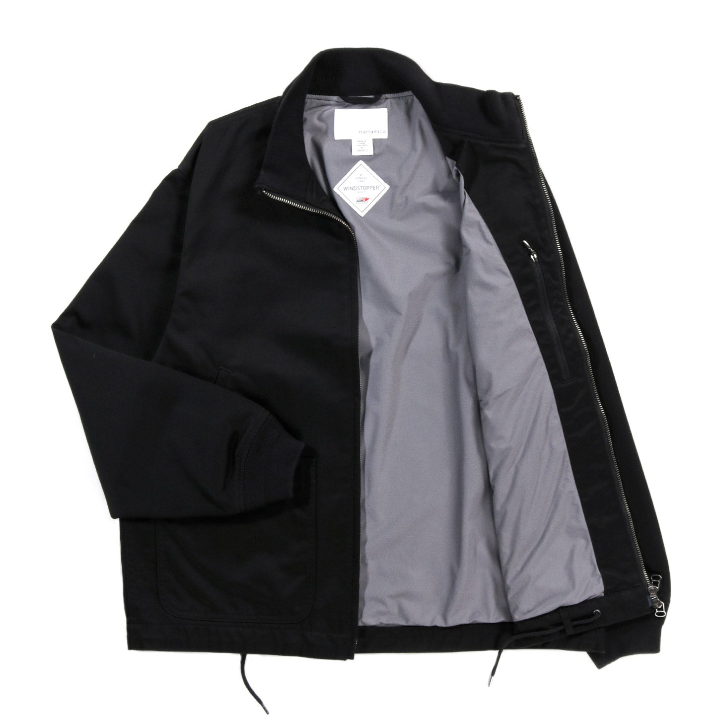 NANAMICA WINDSTOPPER CHINO DECK JACKET BLACK