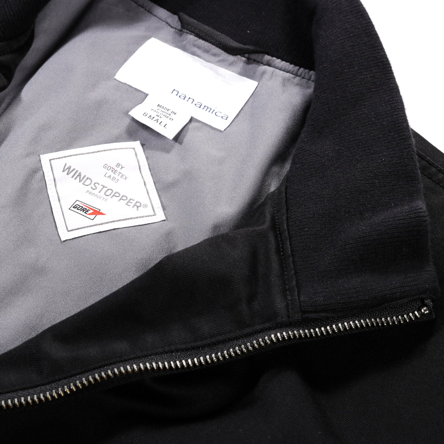 NANAMICA WINDSTOPPER CHINO DECK JACKET BLACK