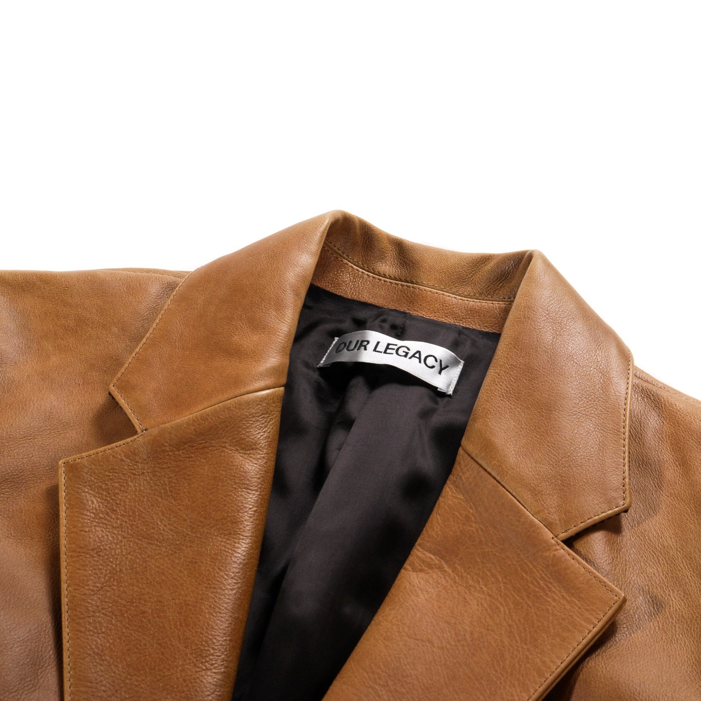 OUR LEGACY OPENING BLAZER BURNT SUGAR LEATHER