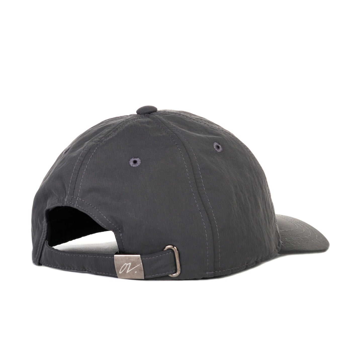 OUR LEGACY BALLCAP VAPOR CHARCOAL PEACHED NYLON