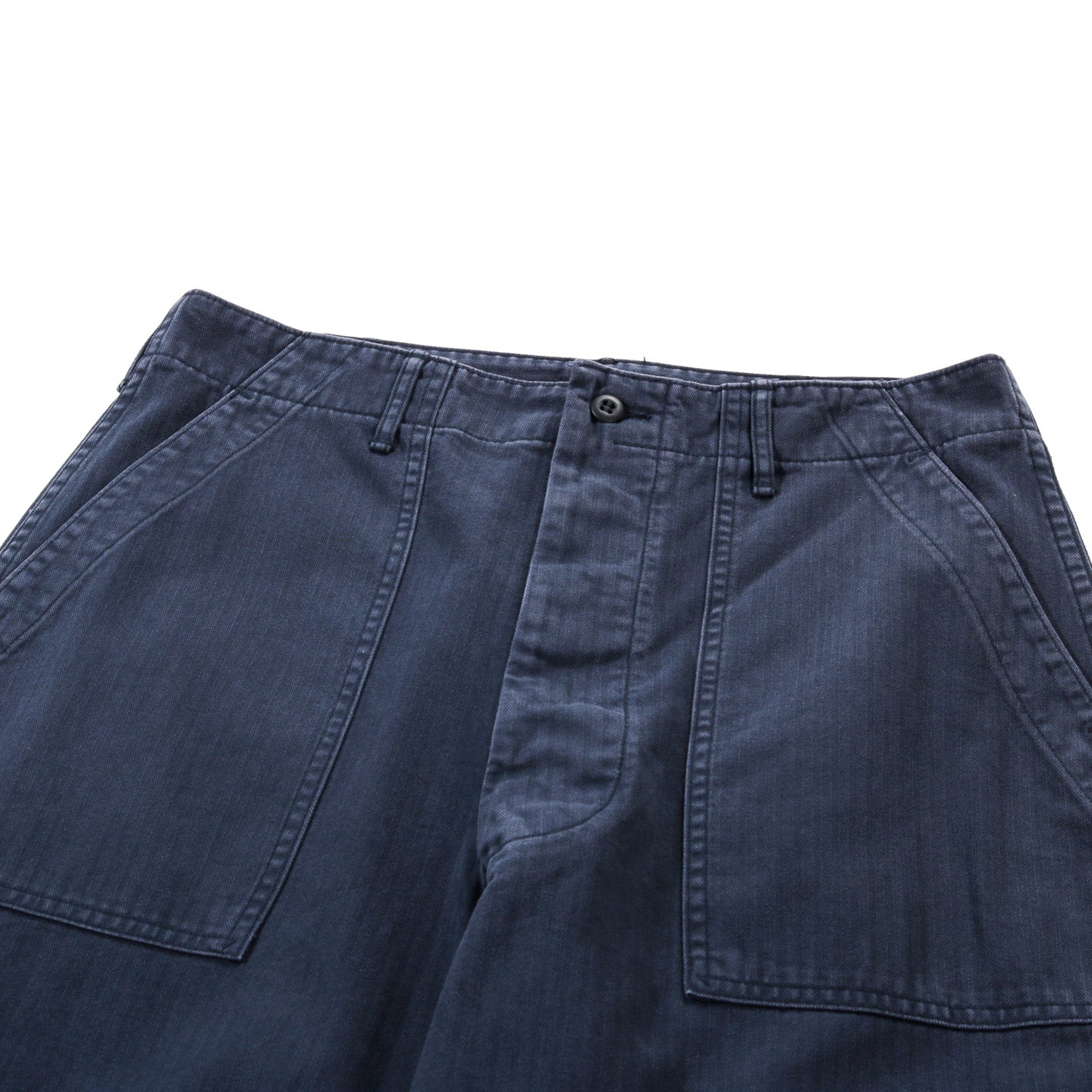 ORSLOW HERRINGBONE TWILL SUMMER FATIGUE PANTS NAVY