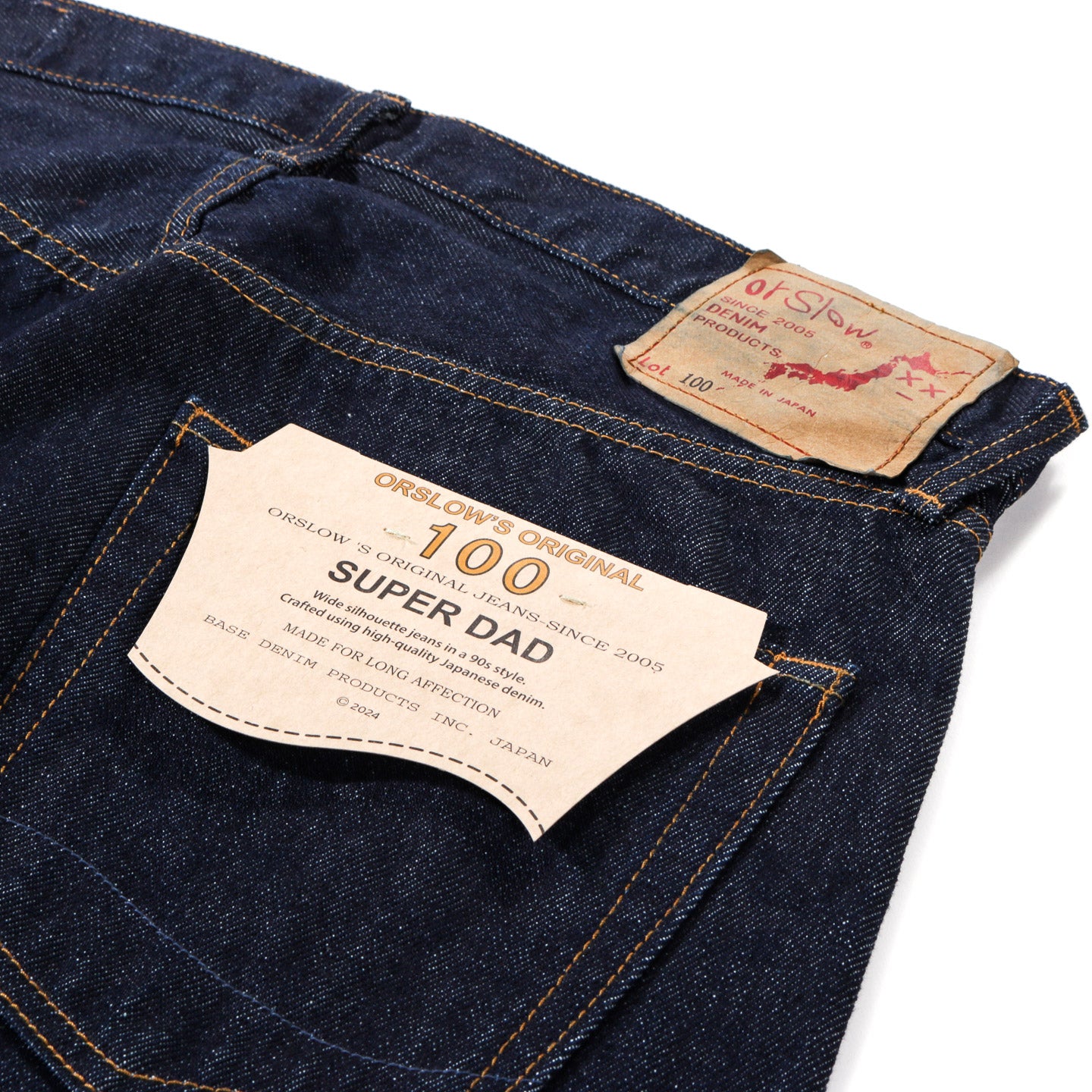 ORSLOW SUPER DAD'S DENIM PANTS ONE WASH