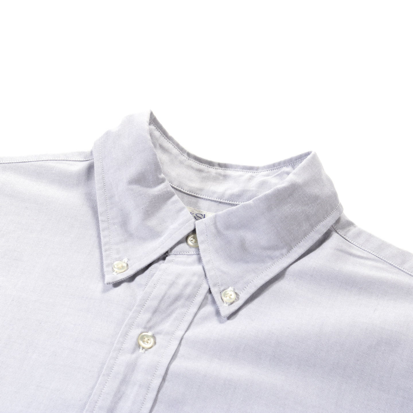 ORSLOW OXFORD STANDARD BUTTON DOWN SHIRT LIGHT GRAY