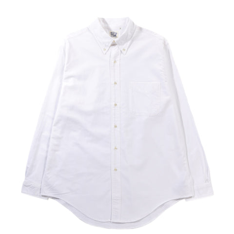 ORSLOW OXFORD STANDARD BUTTON DOWN SHIRT WHITE