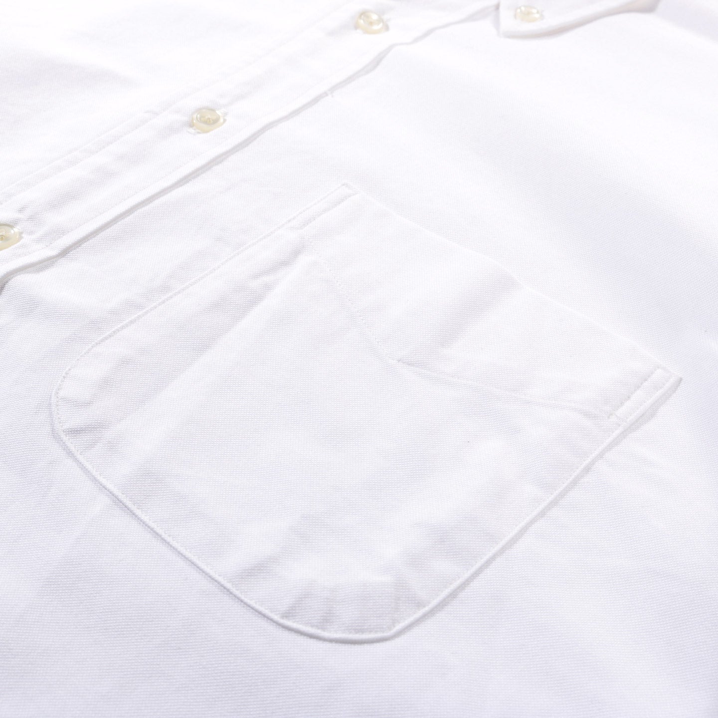 ORSLOW OXFORD STANDARD BUTTON DOWN SHIRT WHITE