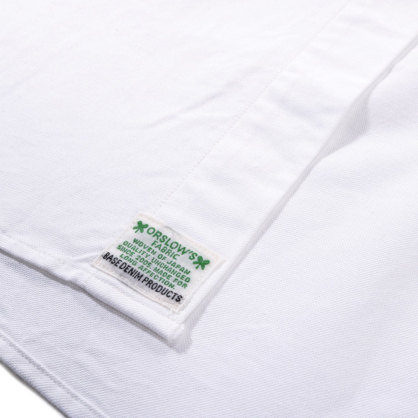 ORSLOW OXFORD STANDARD BUTTON DOWN SHIRT WHITE