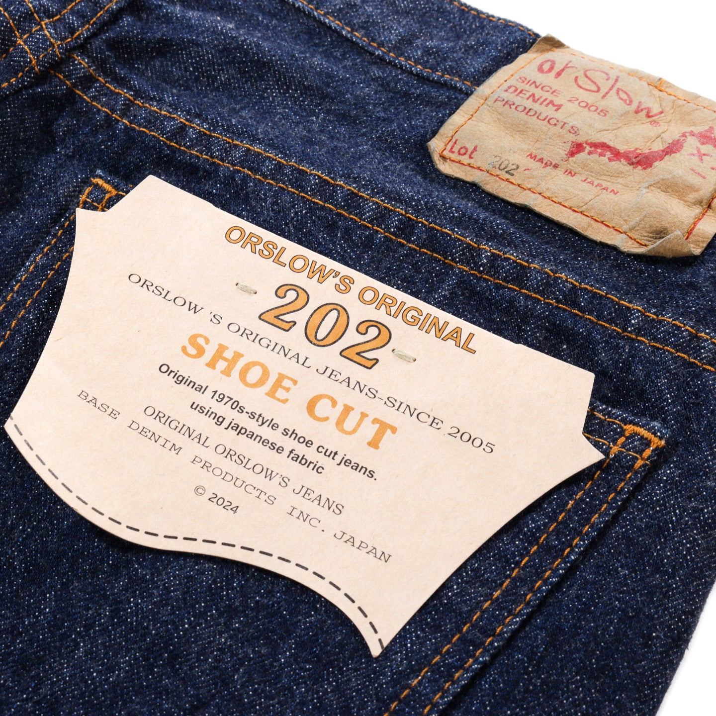 ORSLOW 202 SHOE CUT JEANS ONE WASH