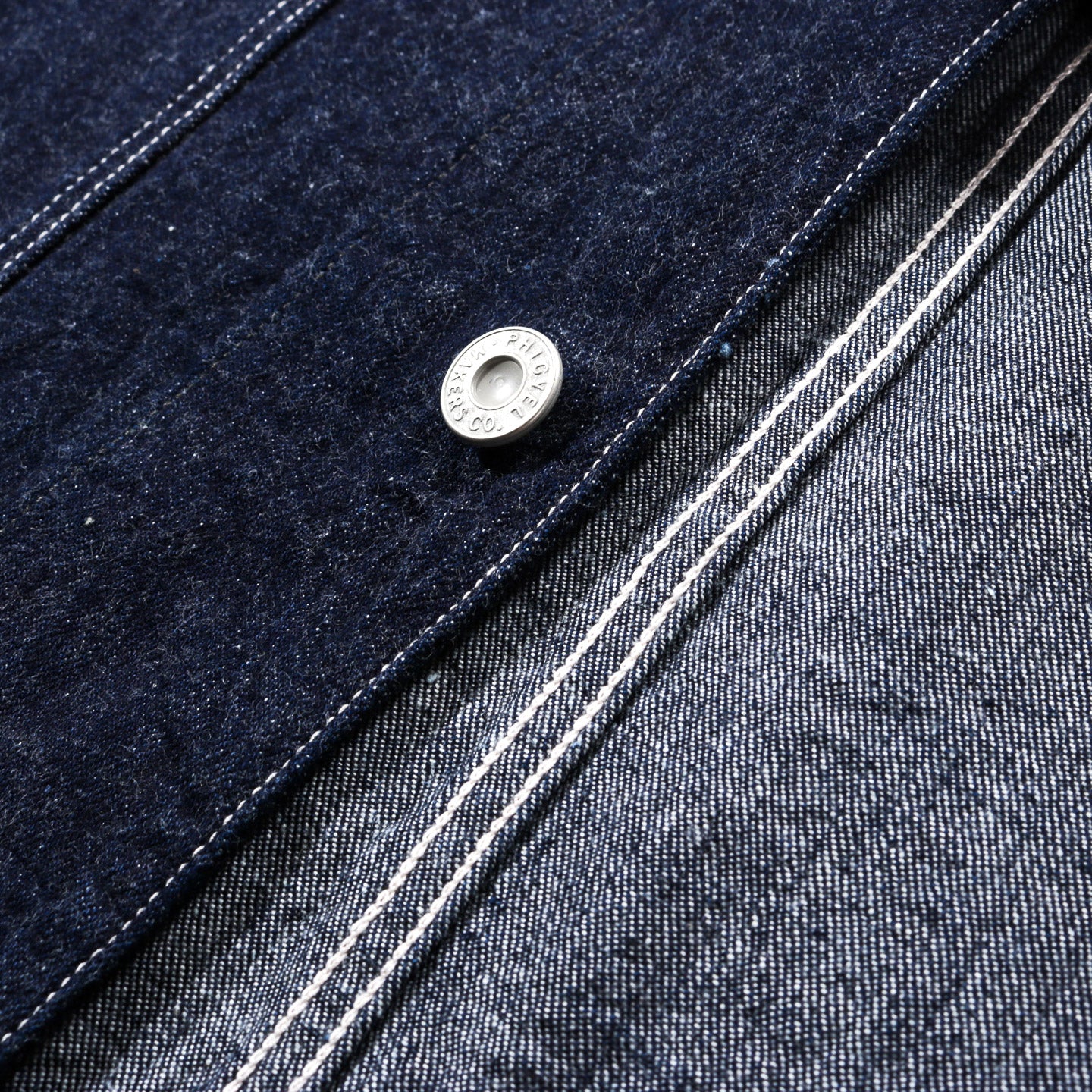 PHIGVEL MAKERS DENIM CHORE COAT INDIGO