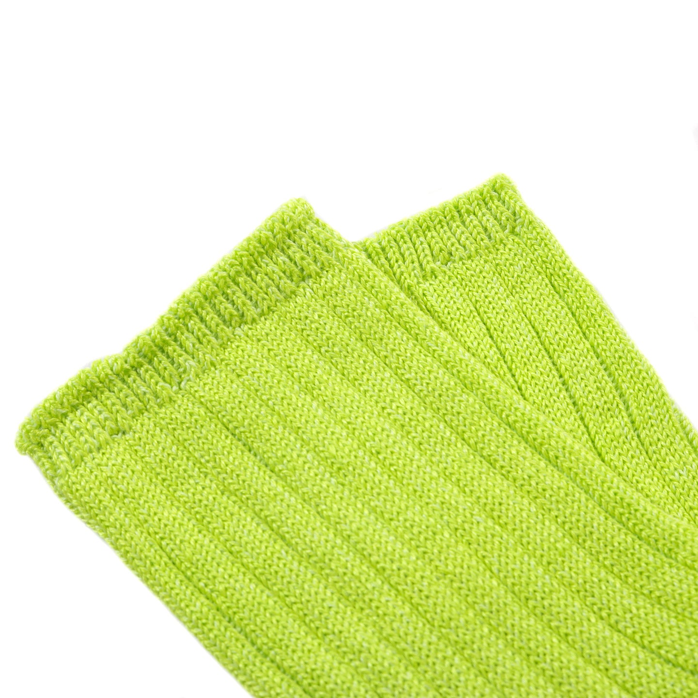 ROTOTO LINEN COTTON RIBBED ANKLE SOCKS LIME