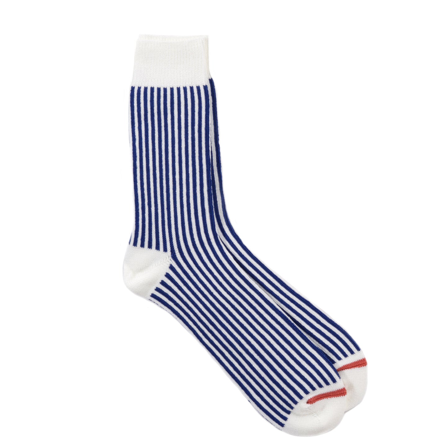 ROTOTO VERTICAL STRIPE SOCKS ROYAL BLUE