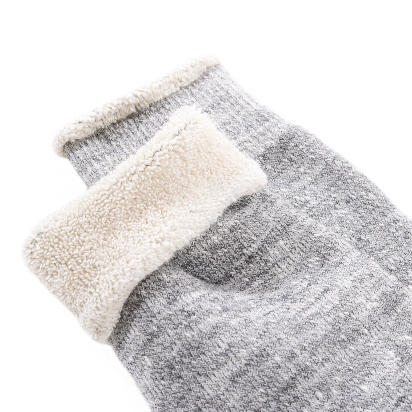 ROTOTO DOUBLE FACE CREW SOCKS M.GRAY