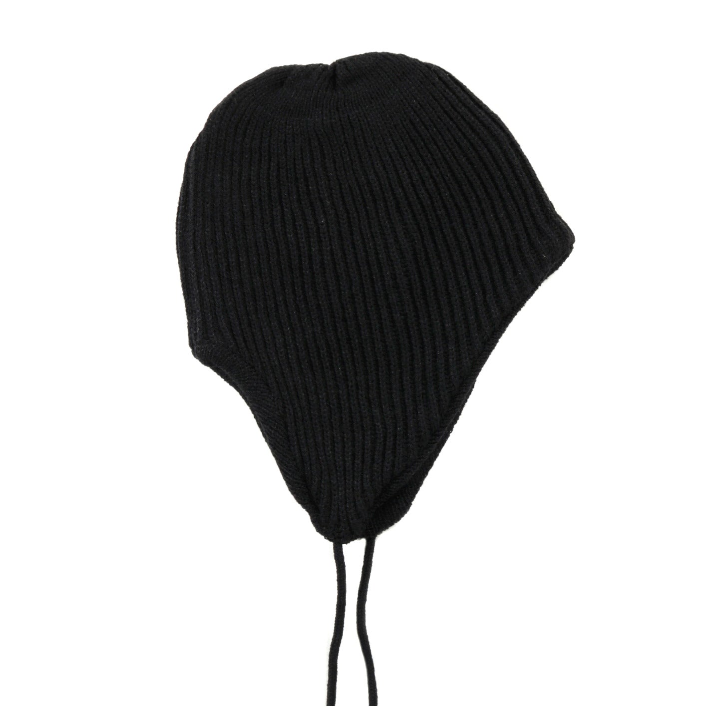 ROTOTO EAR FLAP BEANIE BLACK