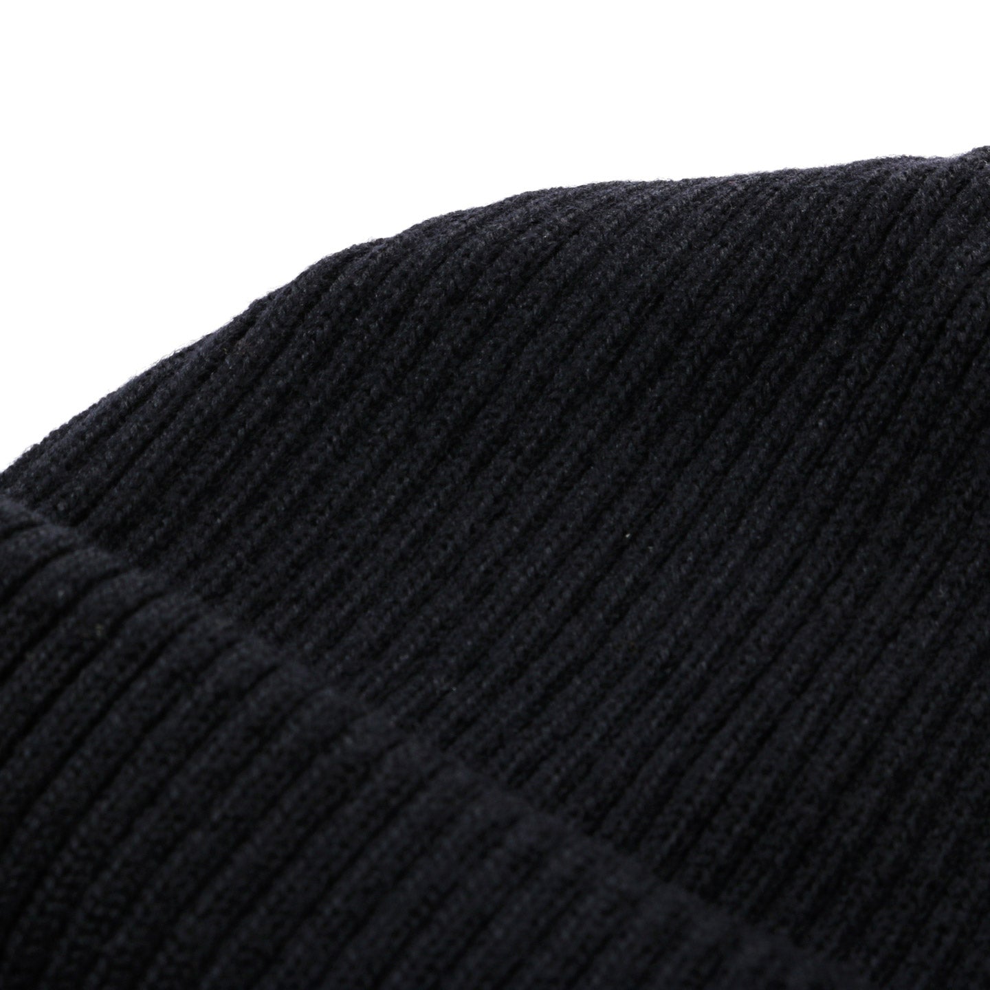 ROTOTO EXTRA FINE MERINO ROLL UP BEANIE BLACK