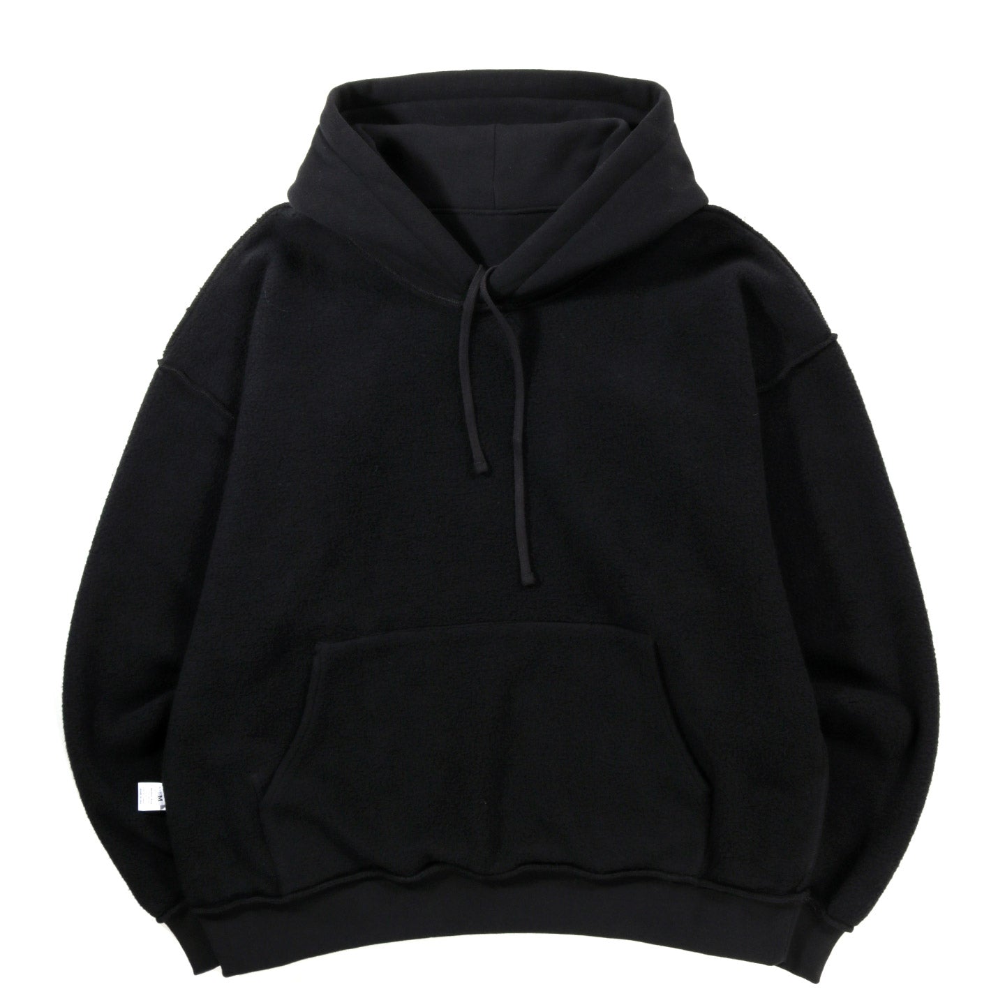 S.K. MANOR HILL REVERSIBLE EVERT HOODIE BLACK COTTON FLEECE