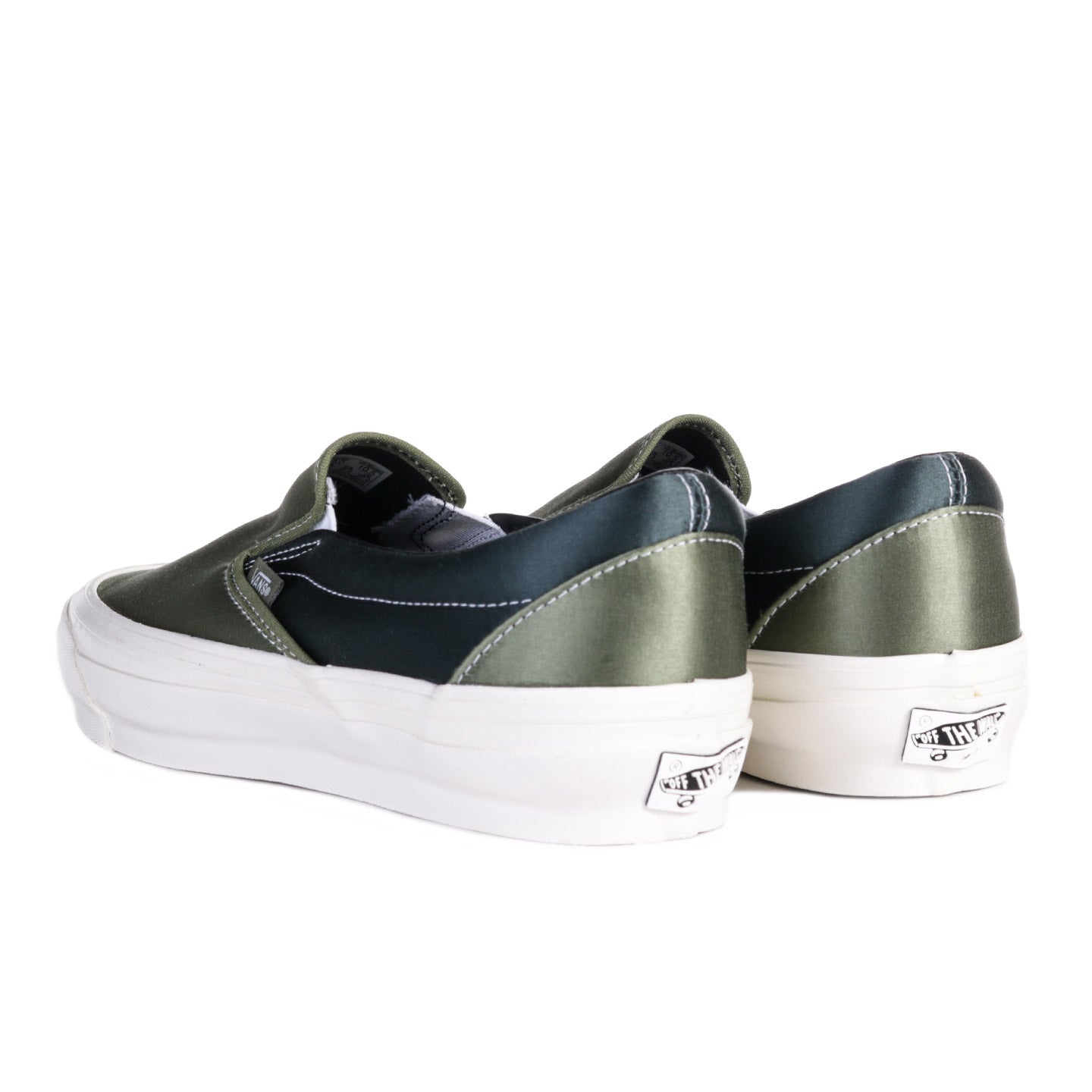 VANS PREMIUM CLASSICS SLIP-ON REISSUE 98 LX LODEN GREEN SATIN