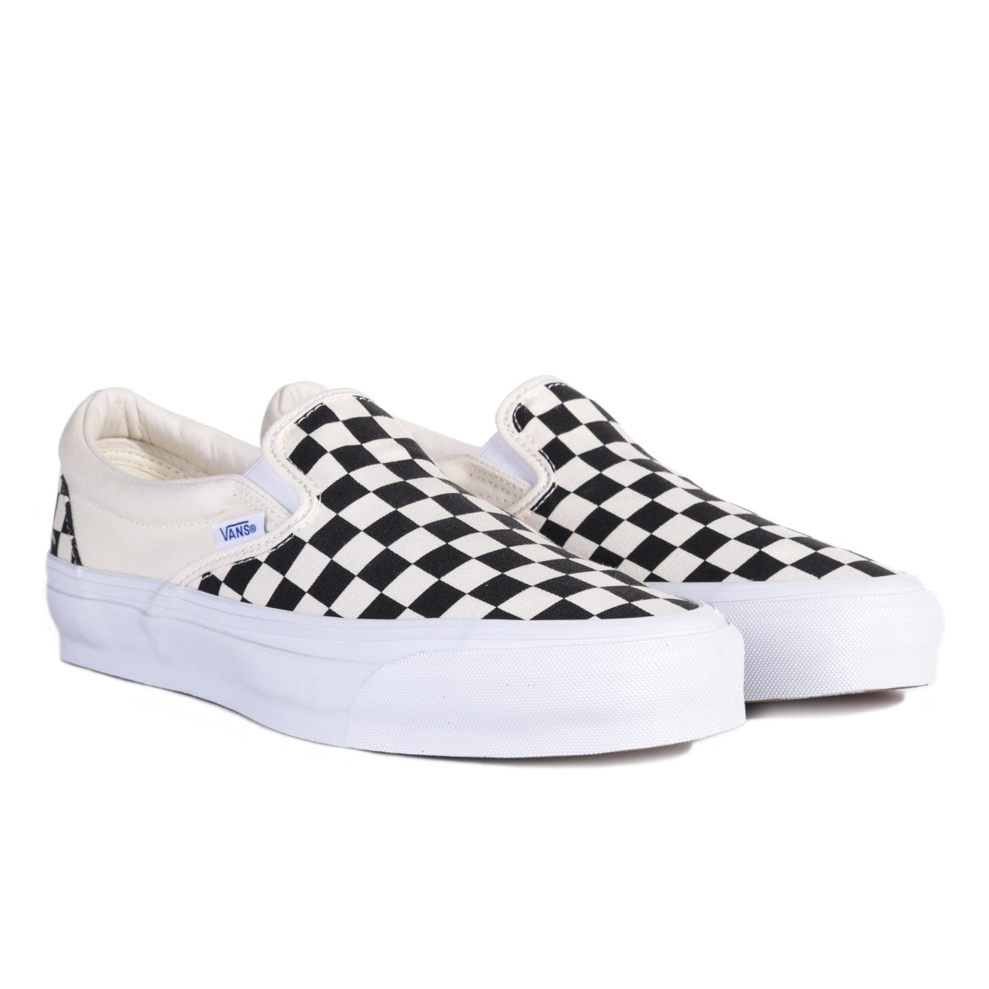 VANS PREMIUM CLASSICS SLIP-ON REISSUE 98 LX CHECKERBOARD BLACK