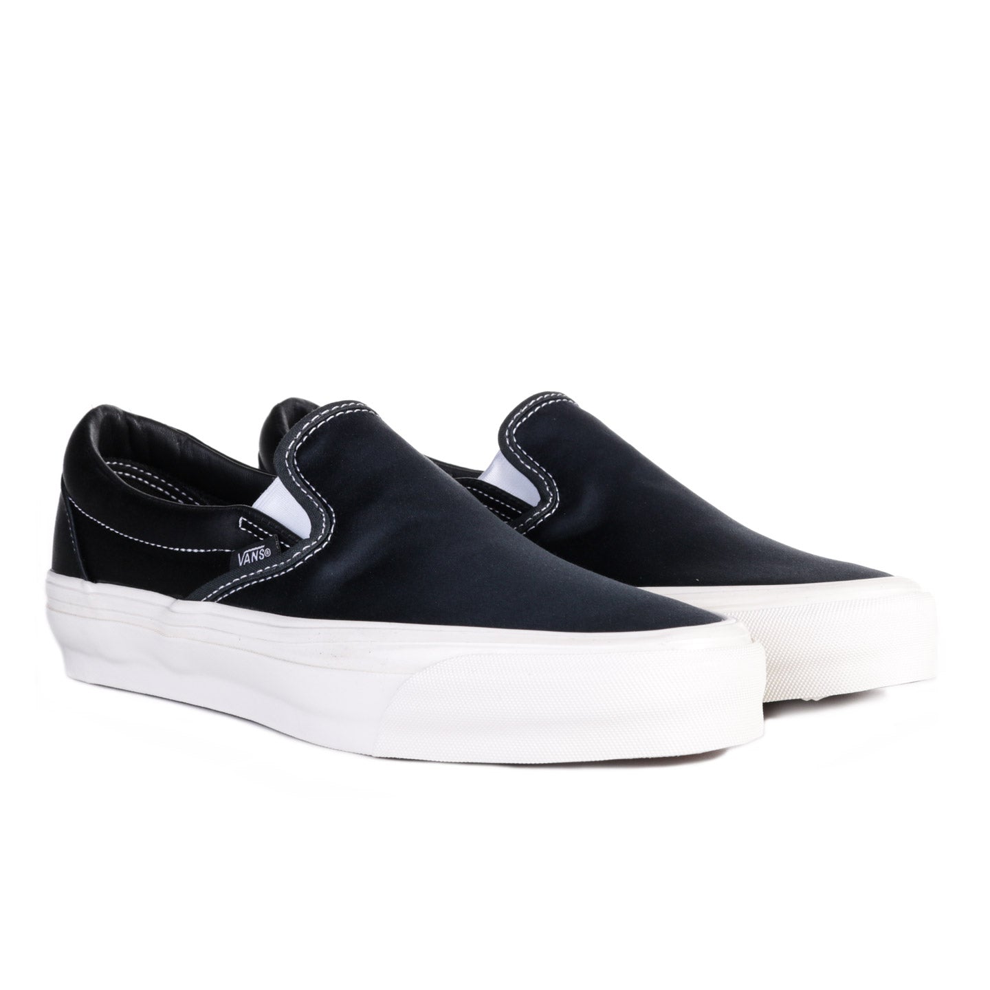 VANS PREMIUM CLASSICS SLIP-ON REISSUE 98 LX BLACK SATIN