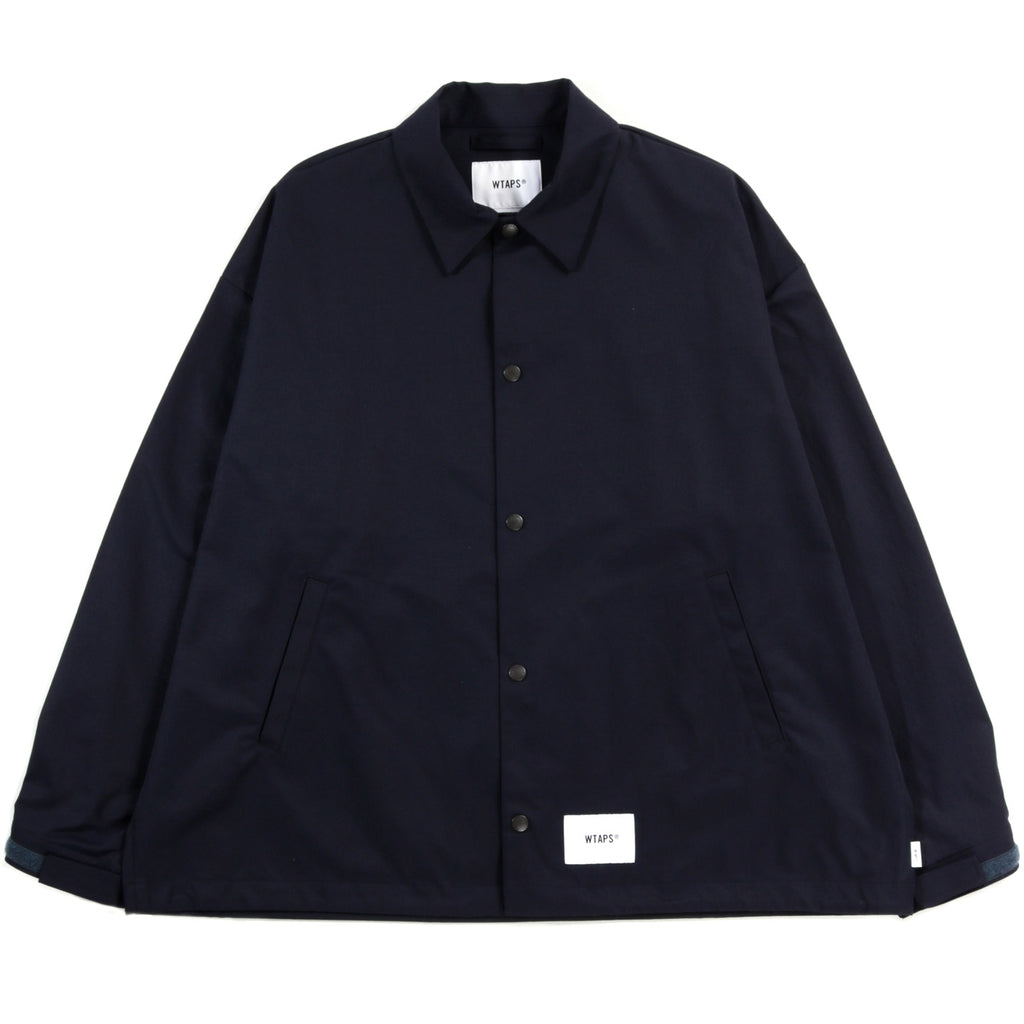 WTAPS CHIEF JACKET POLY TWILL NAVY | TODAY CLOTHING