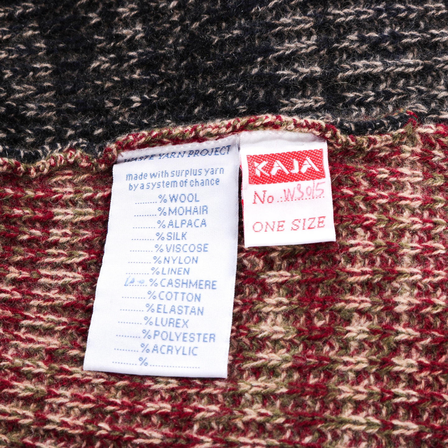 WASTE YARN PROJECT CASHMERE KAJA BEANIE - (A)