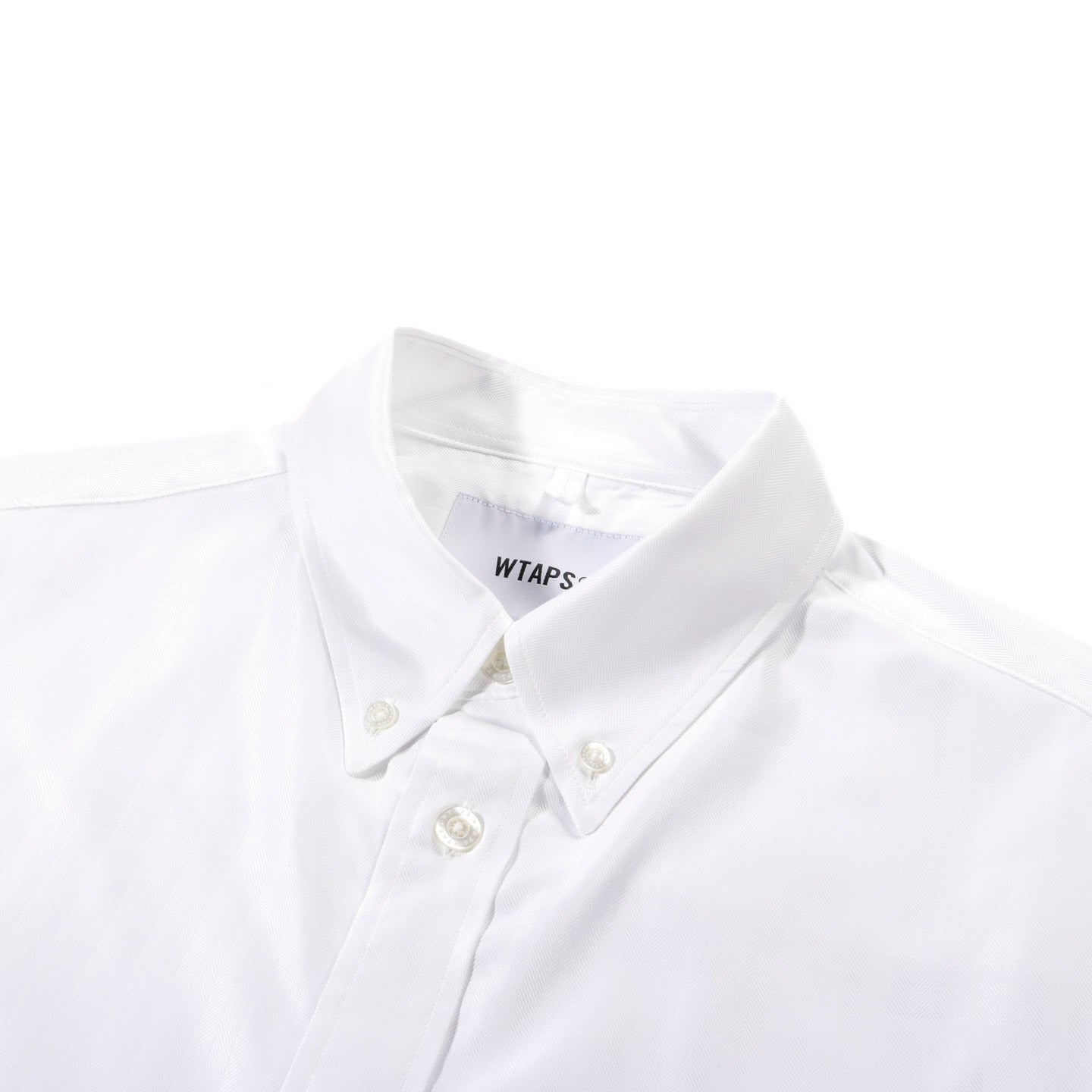 WTAPS REPO 02 SS SHIRT COOLMAX HERRINGBONE WHITE | TODAY CLOTHING