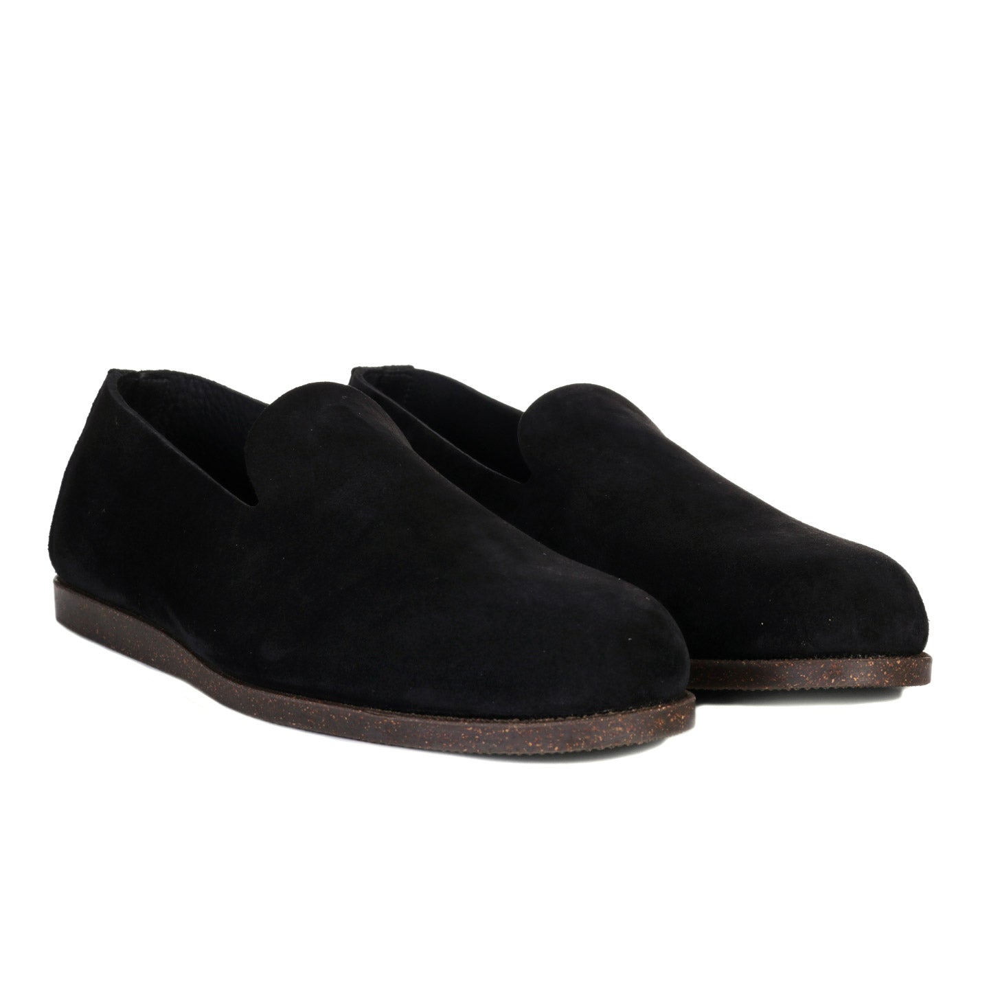 YUKETEN SUEDE SLIP-ON TOSCA NERO