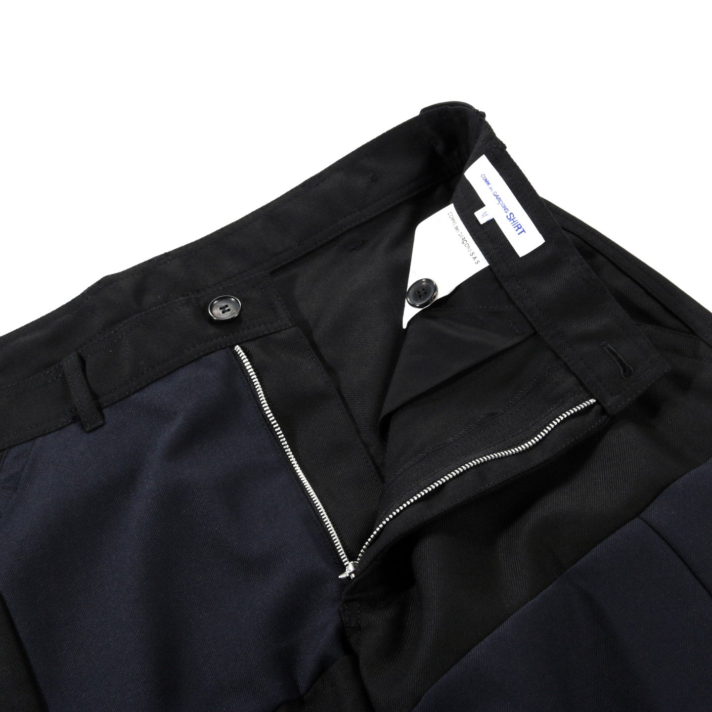 COMME DES GARCONS SHIRT P001 PANT BLACK X NAVY