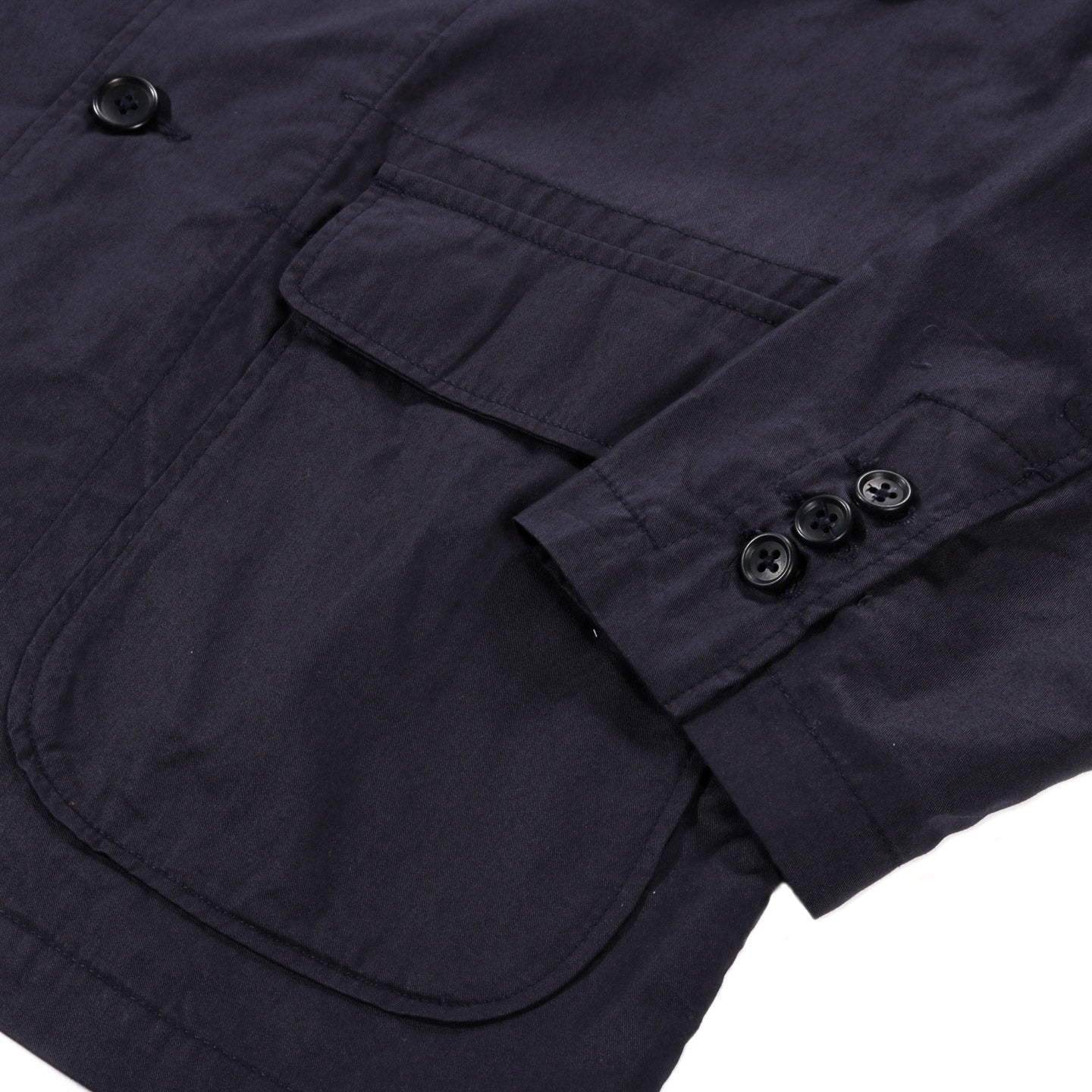 ENGINEERED GARMENTS LOITER JACKET DARK NAVY HIGHCOUNT TWILL