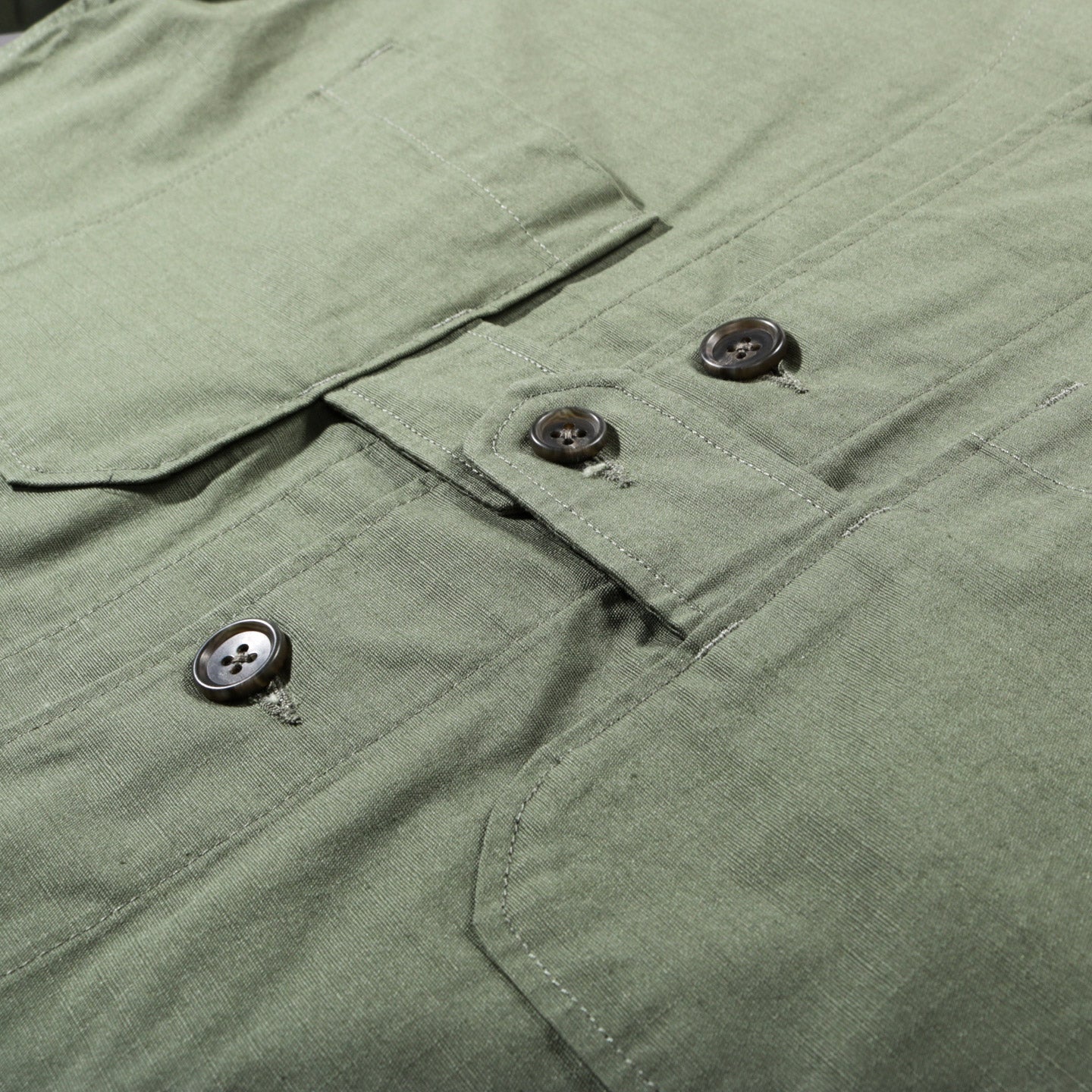 ENGINEERED GARMENTS CARDIGAN JACKET OLIVE COTTON RIPSTOP | TODAY