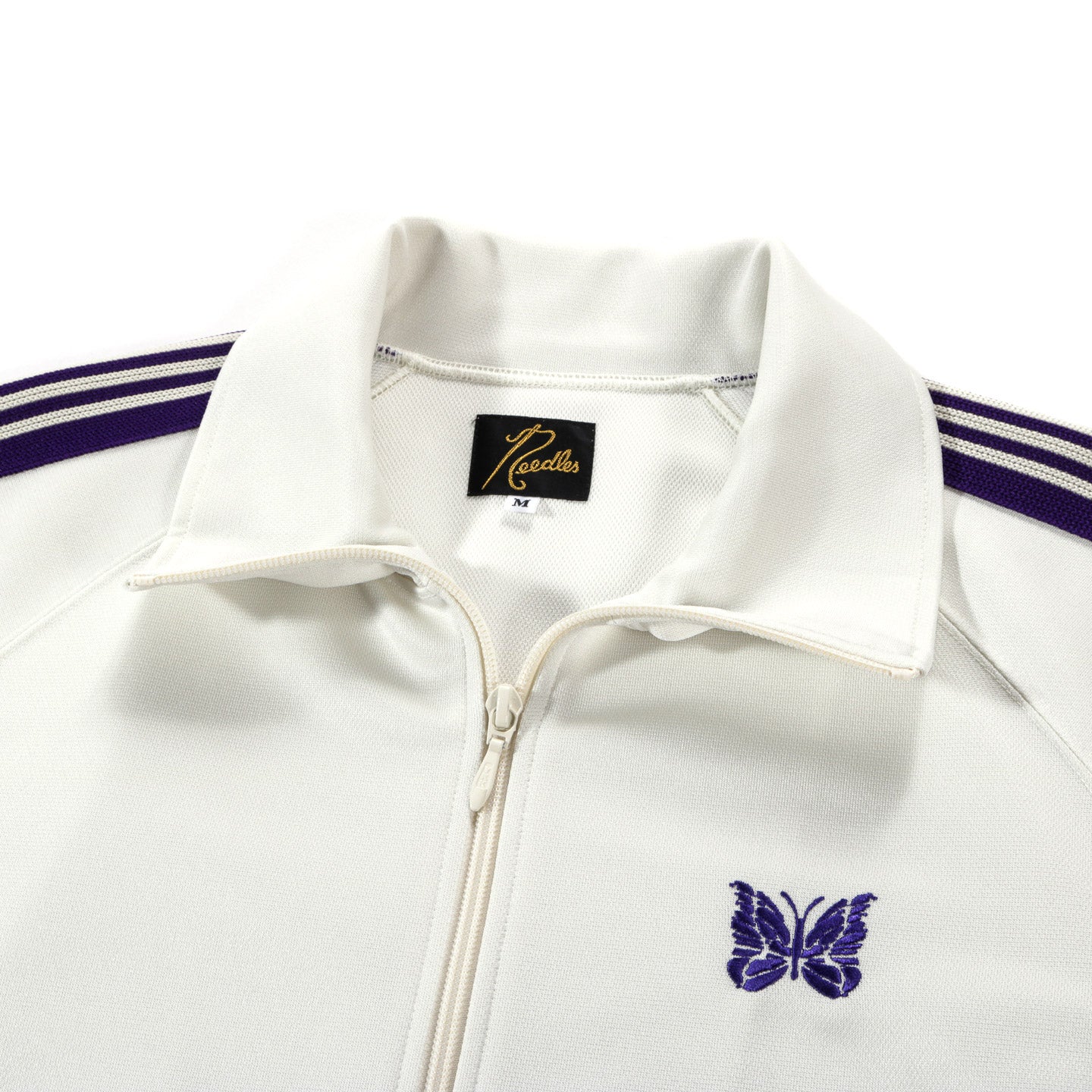 NEEDLES TRACK JACKET POLY SMOOTH ICE WHITE