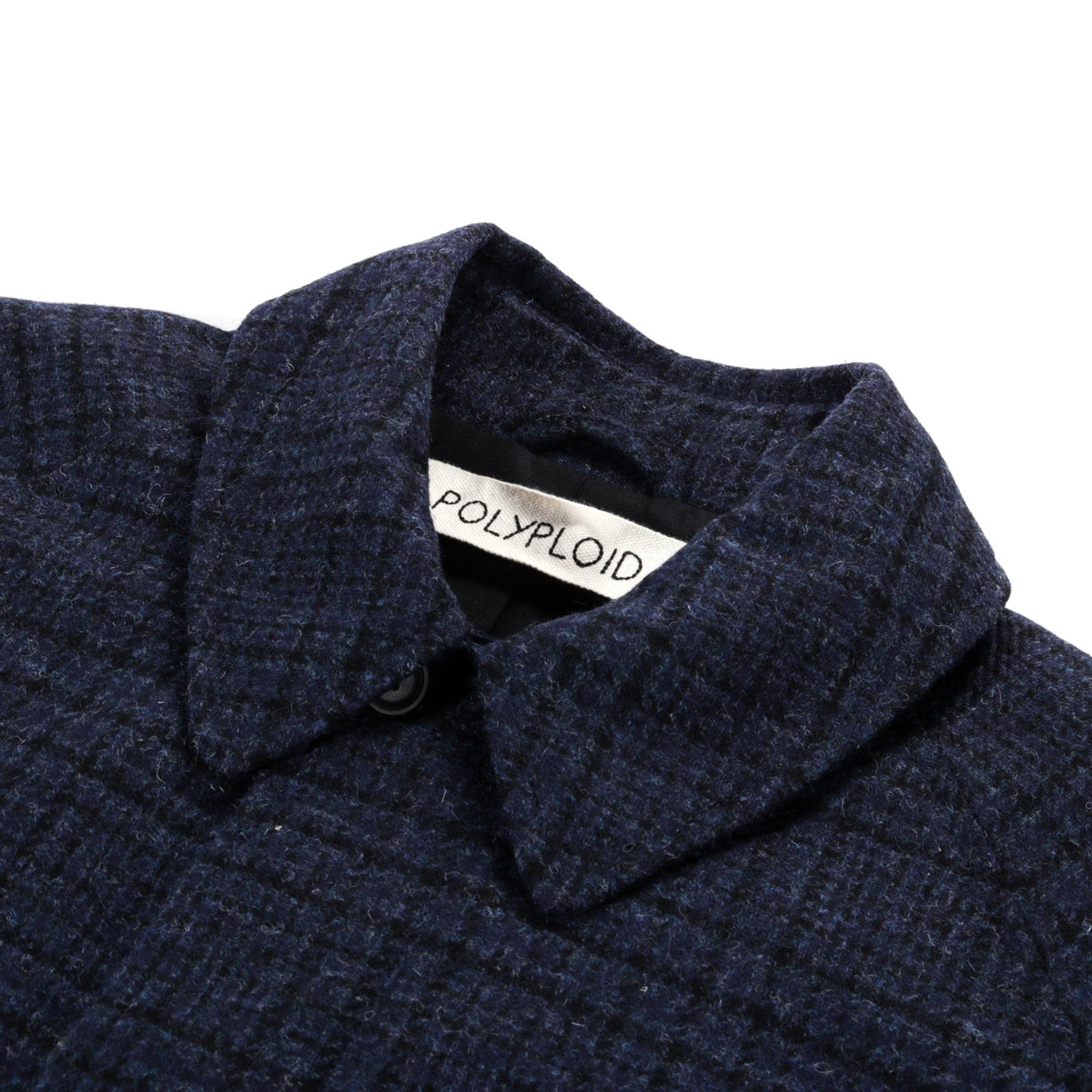 POLYPLOID LONG COAT B BLUE / GRAY MELANGE | TODAY CLOTHING