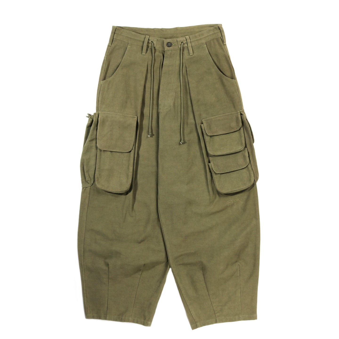 STORY MFG. FORAGER PANTS OLIVE SLUB